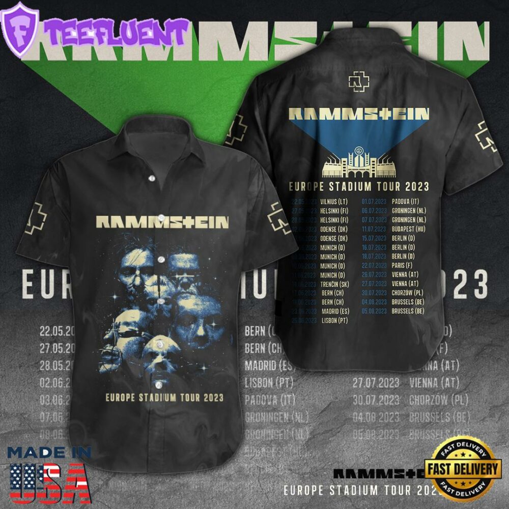 Rammstein Short Sleeve Dress Shirt Summer 2025