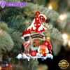 Rat-Terrier With Mushroom House Christmas Ornament, Gift For Christmas