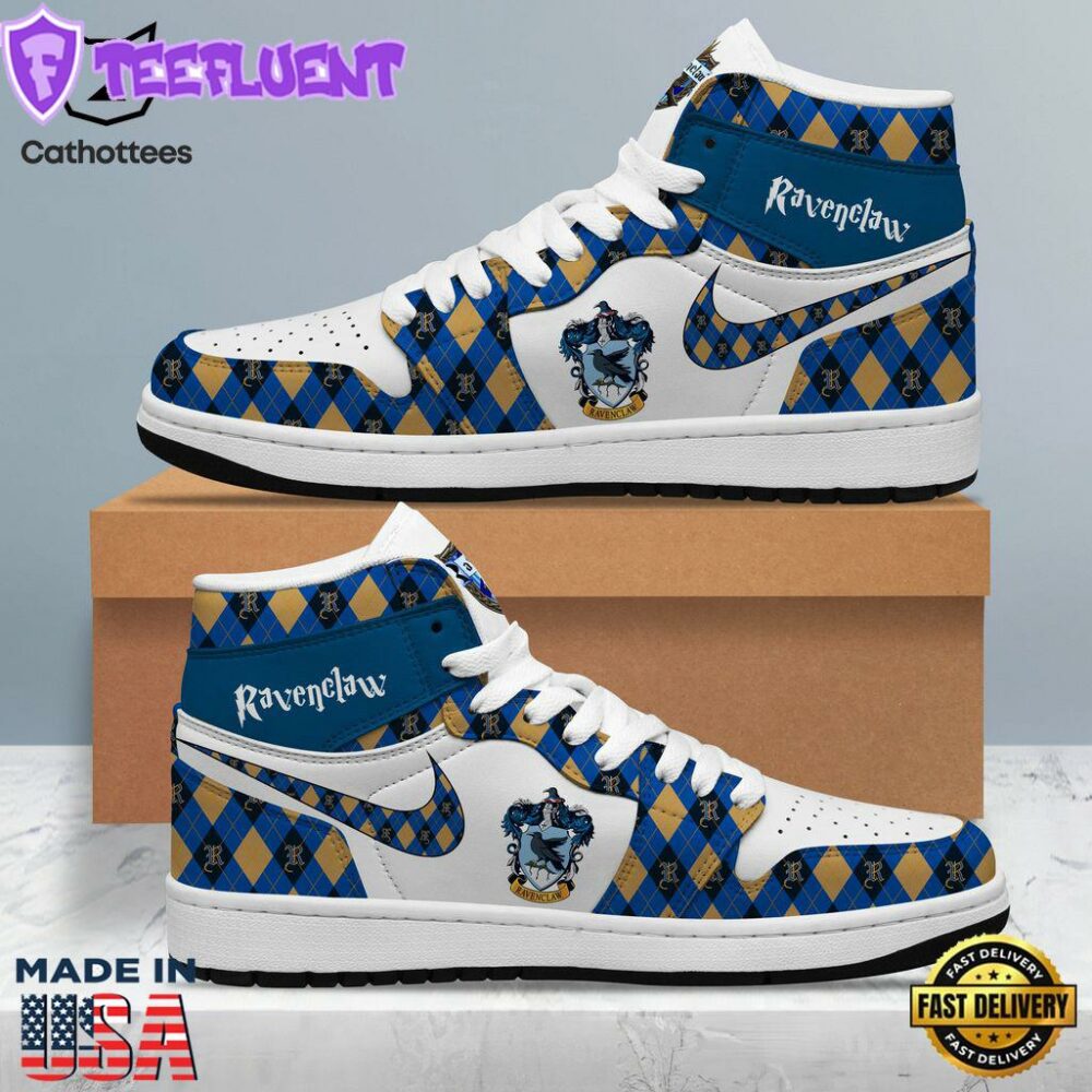 Ravenclaw Nike Blue Design Air Jordan 1 High Top