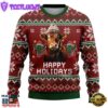 Red Angus Cows Ugly Christmas Sweater
