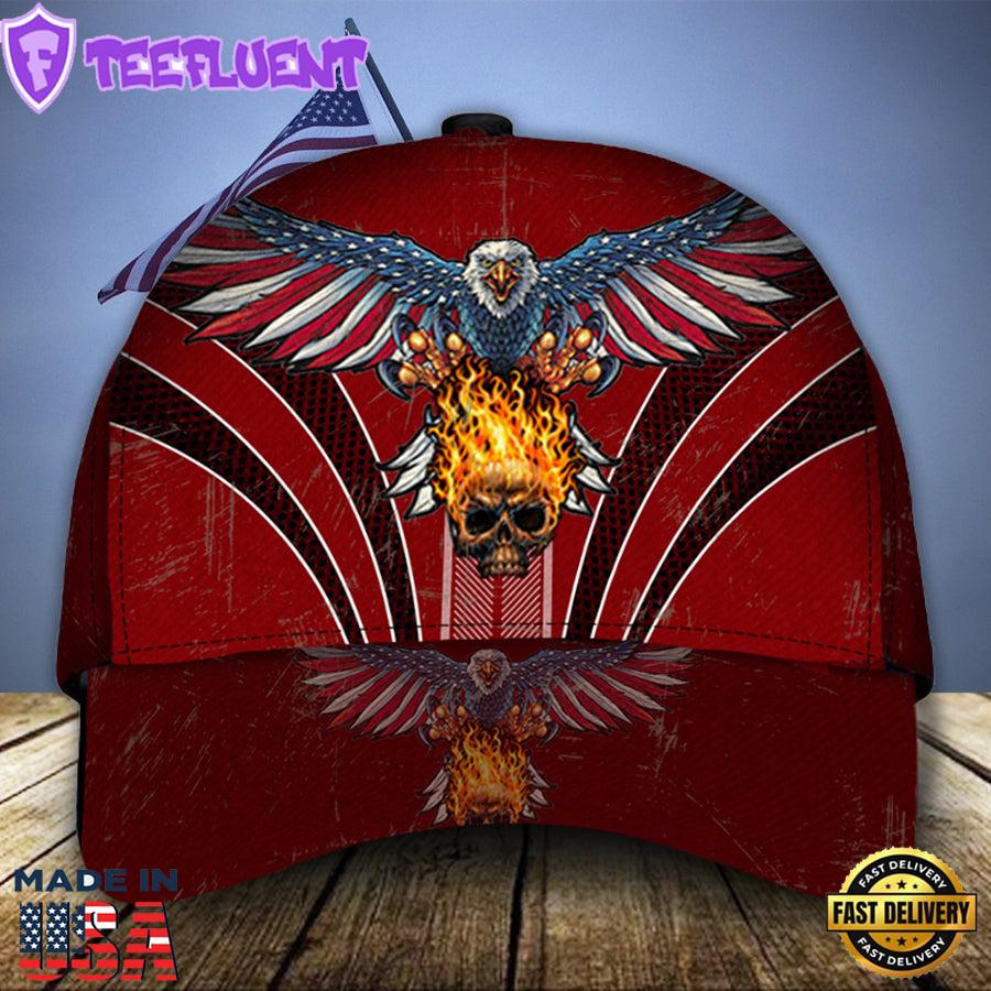 Red Eagle Skull Veteran Classic Cap