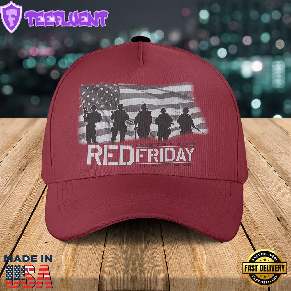 Red Friday USA Flag Baseball Cap