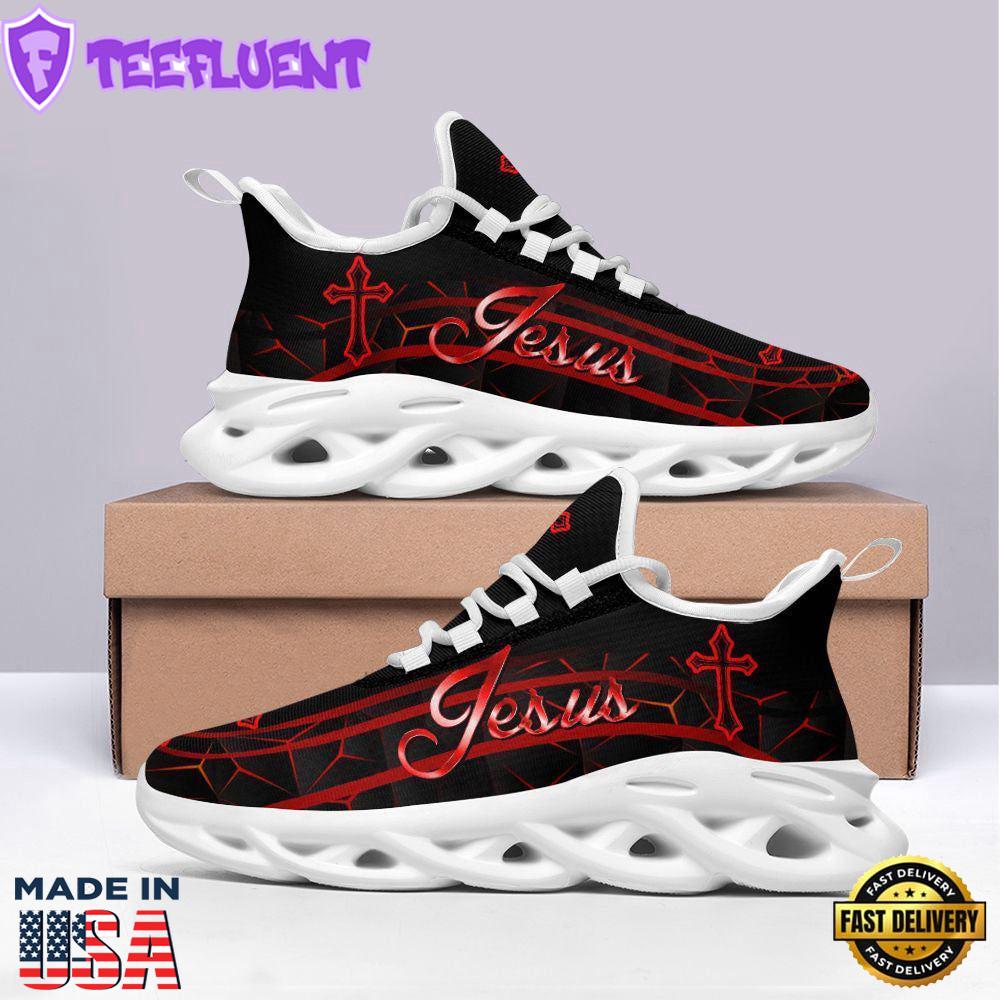 Red Jesus Running Sneakers Max Soul Shoes For Men And Women