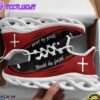 Red Jesus Walk By Faith Christ Sneakers Max Soul Shoes For Men And Women