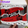Red Jesus Walk By Faith Running Sneakers Max Soul Shoes For Men And Women