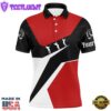 Red, White And Black Mens Golf Polo Shirts Custom Golf Sport Team Polo Shirts, Best Mens Golf Wear