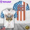 Red White & Blue Flag Baseball Dad Baseball Jersey