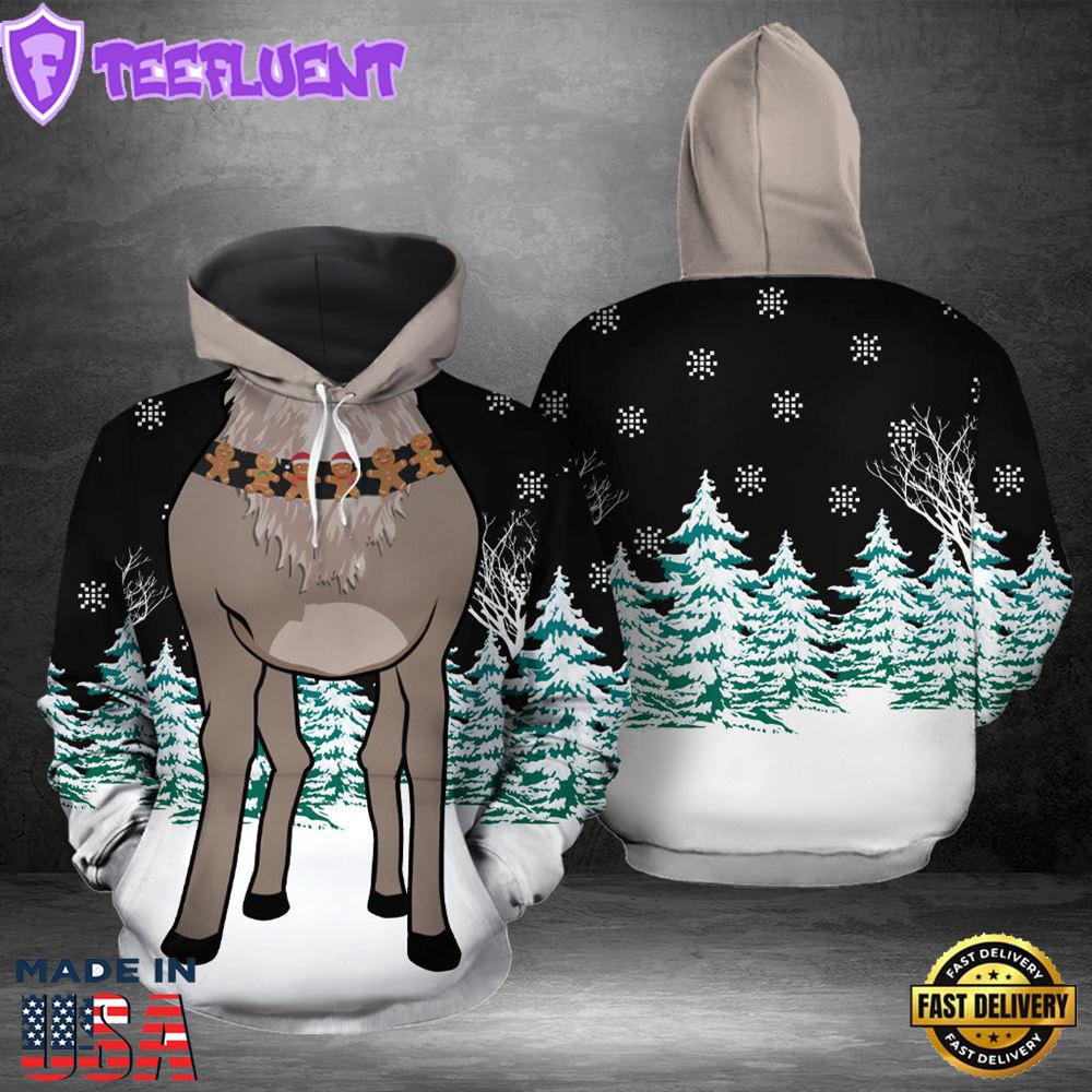 Reindeer Christmas Hoodie All Over Print