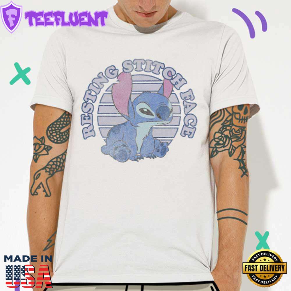 Resting Stitch Face T-Shirt Disney