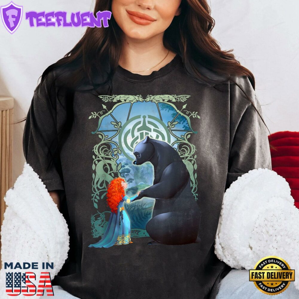 Retro Disney Brave Merida Princess Bear T-Shirt Magic Kingdom Disney Princess Tee Disneyland Walt Disney World Vacation Shirt