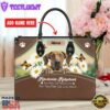 Rhodesian Ridgeback Dog Are Not Our Whole Life But They Make Our Lives Whole Leather Handbag
