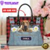 Rhodesian Ridgeback Dog This Human Belongs To Leather Handbag