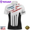 Ripped American Flag Golf Polo Shirts Custom Usa