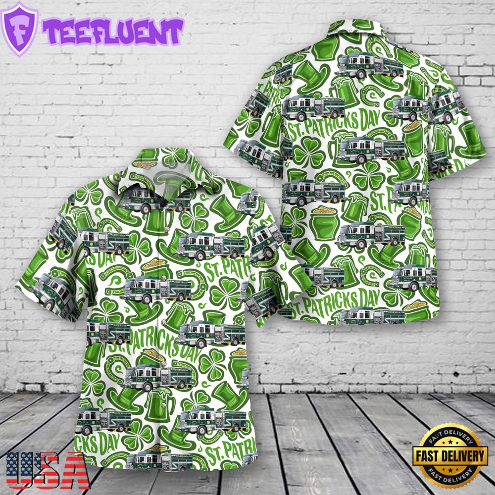 Romney, West Virginia, Romney Fire Company, St Patrick's Day Hawaiian Shirt