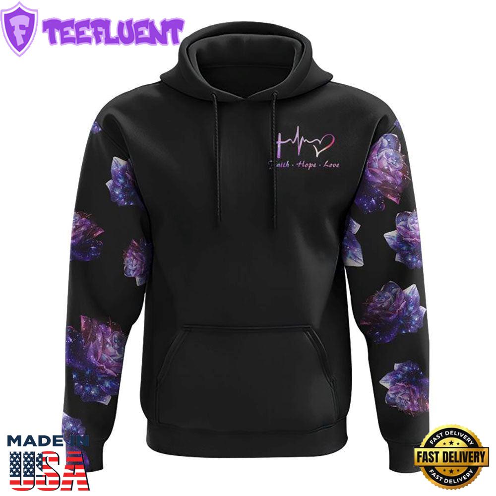 Rose Faith Galaxy 3D Hoodie