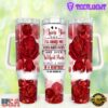 Rose Valentines Stainless Steel Tumbler 40Oz With Handle