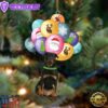 Rottweiler 2 With Balloons Christmas Ornament, Gift For Christmas