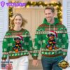 Rottweiler Dog Cheer with Santa Hat Christmas Sweatshirt And Hoodie Green