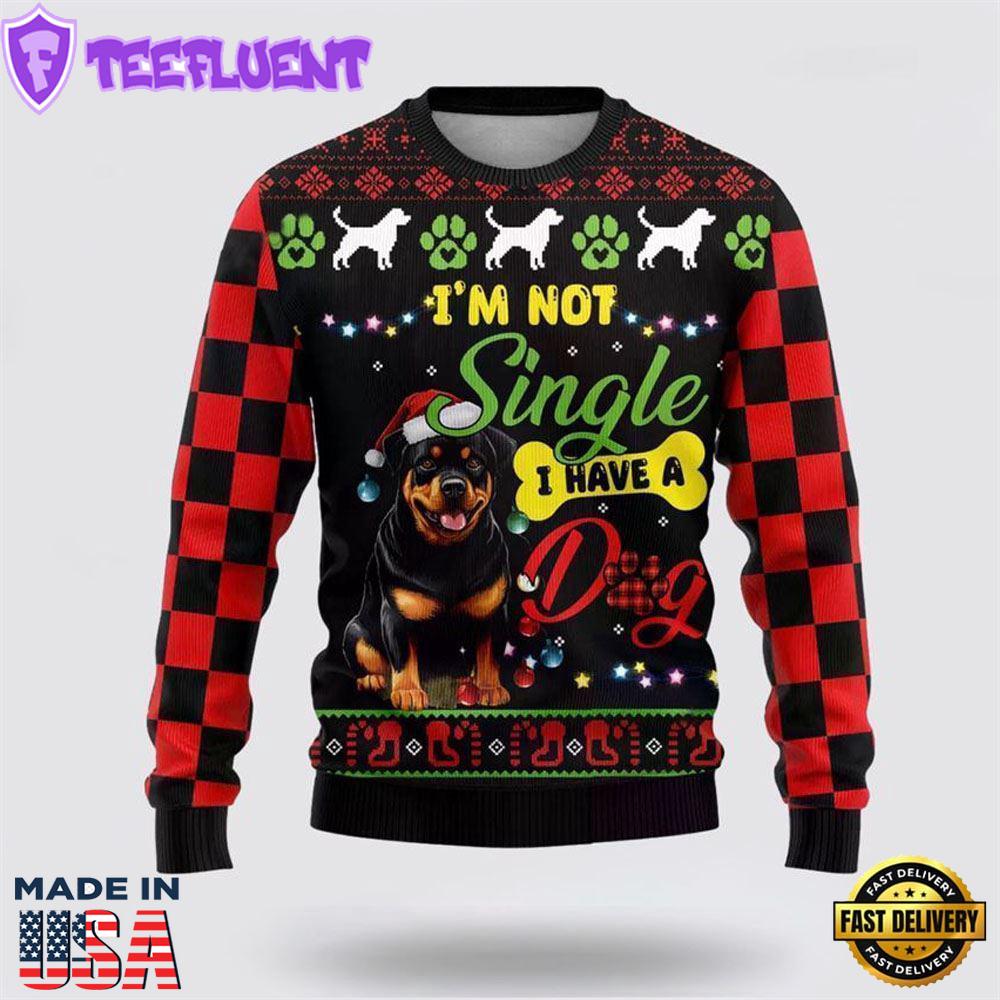 Rottweiler Dog Ugly Christmas Sweater For Men And Women