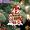 Rough-Collie With Mushroom House Christmas Ornament, Gift For Christmas