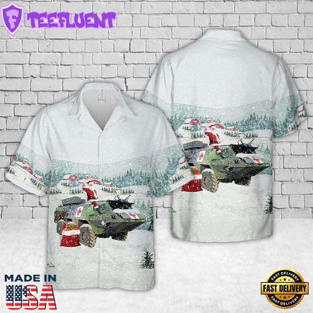 Royal Danish Army SISU (Patria) XA-185 Christmas Hawaiian Shirt
