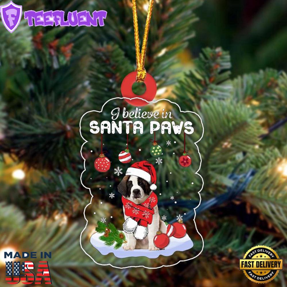 Saint Bernard Christmas Ornament, Gift For Christmas