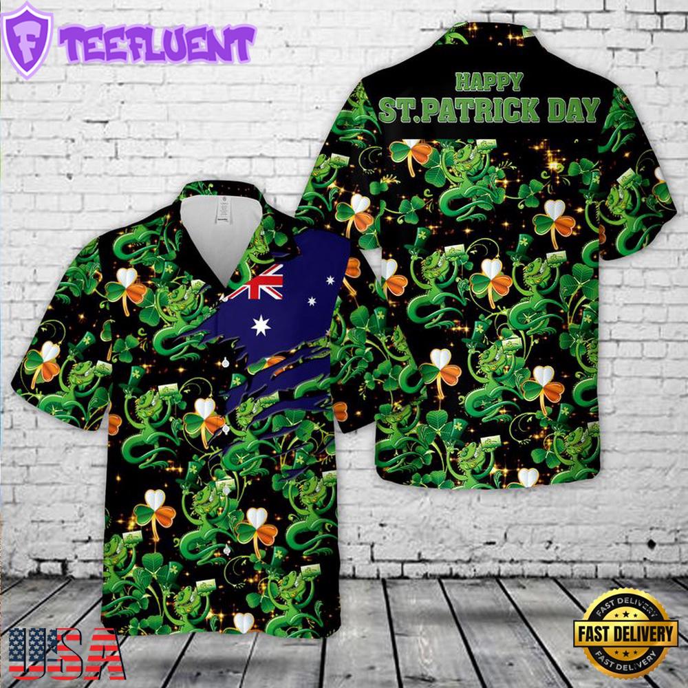 Saint Patrick's Day Australia Hawaiian Shirt