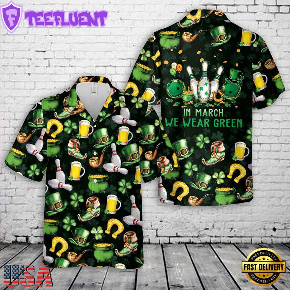 Saint Patrick'S Day Bowling Hawaiian Shirt
