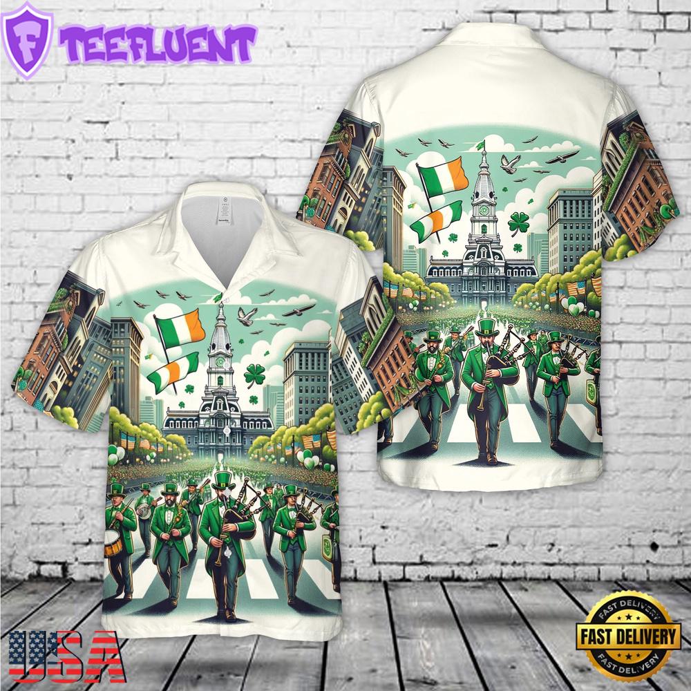 Saint Patrick's Day parade in Philadelphia, Pennsylvania Hawaiian Shirt