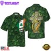 Saint Patrick'S Day Shamrock Celtic Cross Harp Irish Hawaiian Shirt
