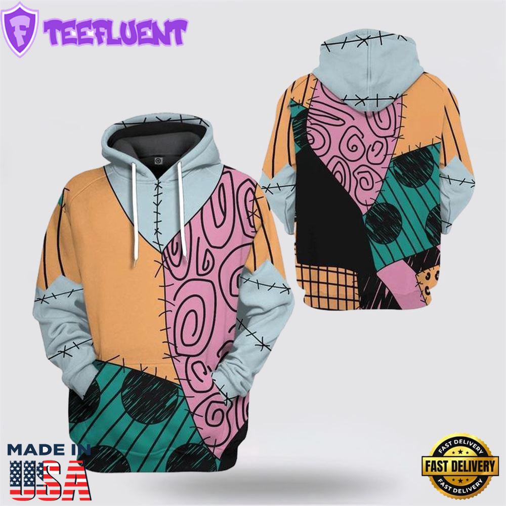 Sally The Nightmare Before Christmas All Over Print 3D Hoodie