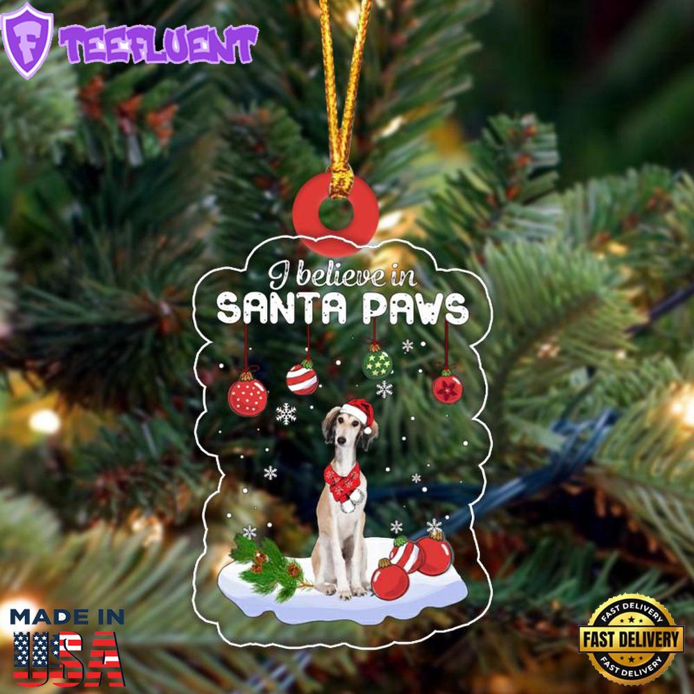 Saluki Christmas Ornament, Gift For Christmas
