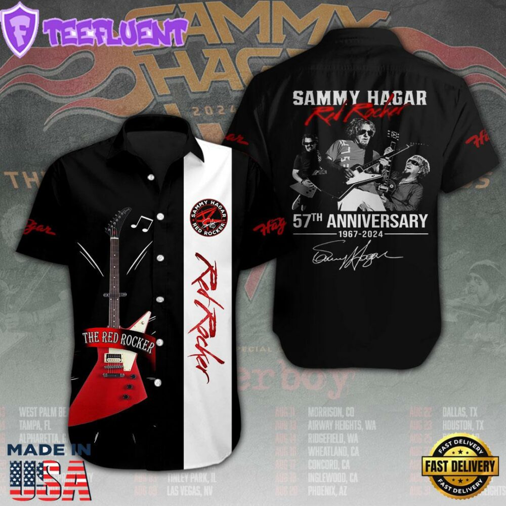 Sammy Hagar Short Sleeve Dress Shirt Summer 2025