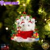 Samoyed Dogs In A Gift Bag Christmas Ornament, Gift For Christmas