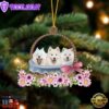 Samoyed Dogs In The Basket Ornament, Gift For Christmas
