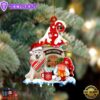 Samoyed With Mushroom House Christmas Ornament, Gift For Christmas