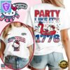 San Antonio Spurs 2026 NBA Hello Kitty Independence Day Unisex 3D Shirt