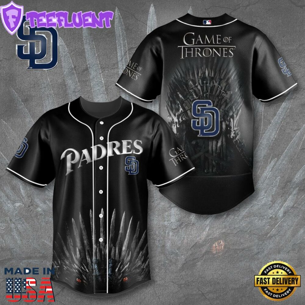 San Diego Padres x Game of Thrones Baseball Jersey