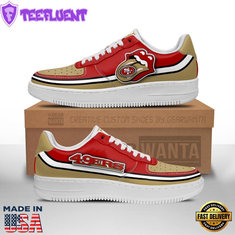San Francisco 49ers Air Sneakers Custom Force Shoes Sexy Lips For Fans