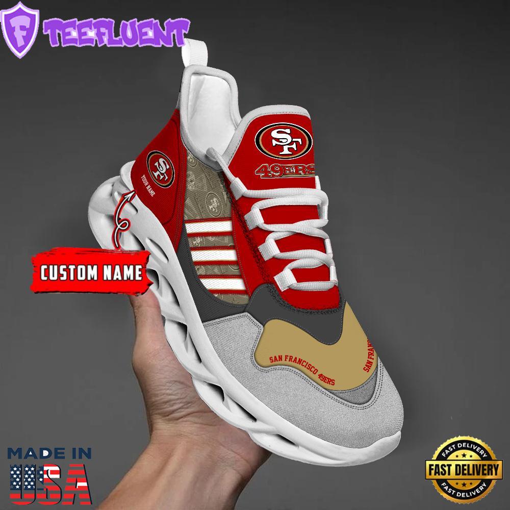 San Francisco 49ers Clunky Max Soul Shoes NFL Personalized