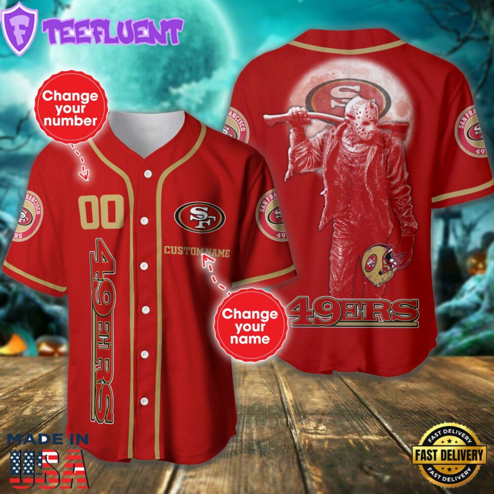 San Francisco 49ers NFL 3D Personalized Baseball Jersey For Man And Women Shirt For Fans