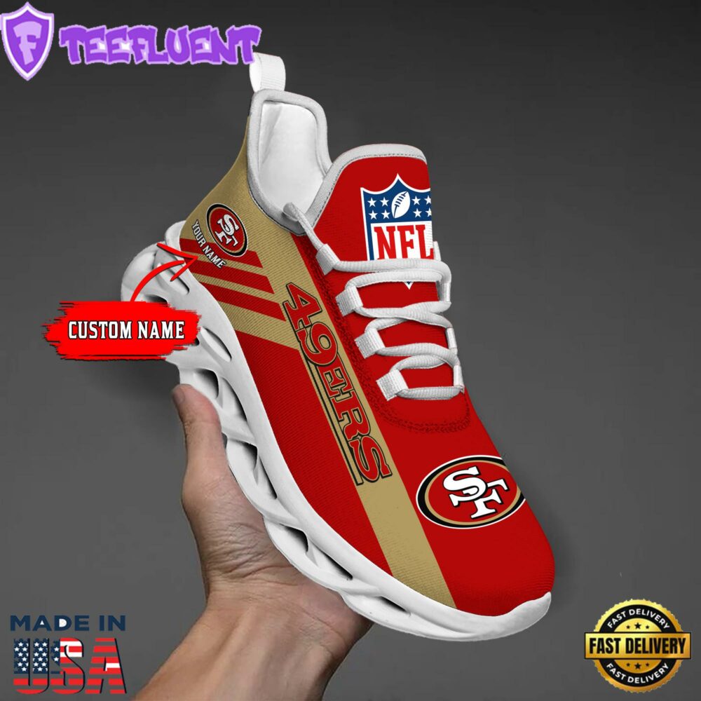 San Francisco 49ers NFL Clunky Max Soul Shoes Personaliz