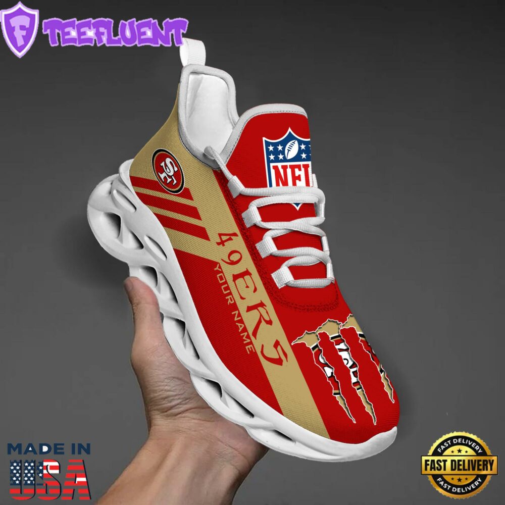 San Francisco 49ers NFL Clunky Max Soul Shoes Personalized