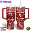 San Francisco 49ers NFL Custom Stanley Quencher 40oz Stainless Steel Tumbler