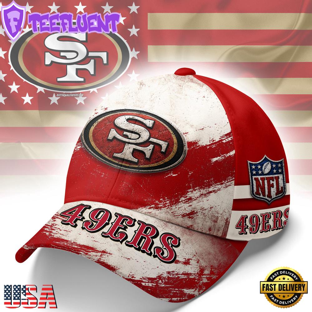 San Francisco 49ers NFL Grunge Style Team Baseball Cap