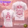 San Francisco 49ers NFL Hope Strength Support Breast Cancer 3D T-Shirt