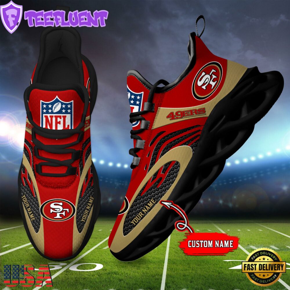 San Francisco 49ers NFL Limited New Design Max Soul Shoes