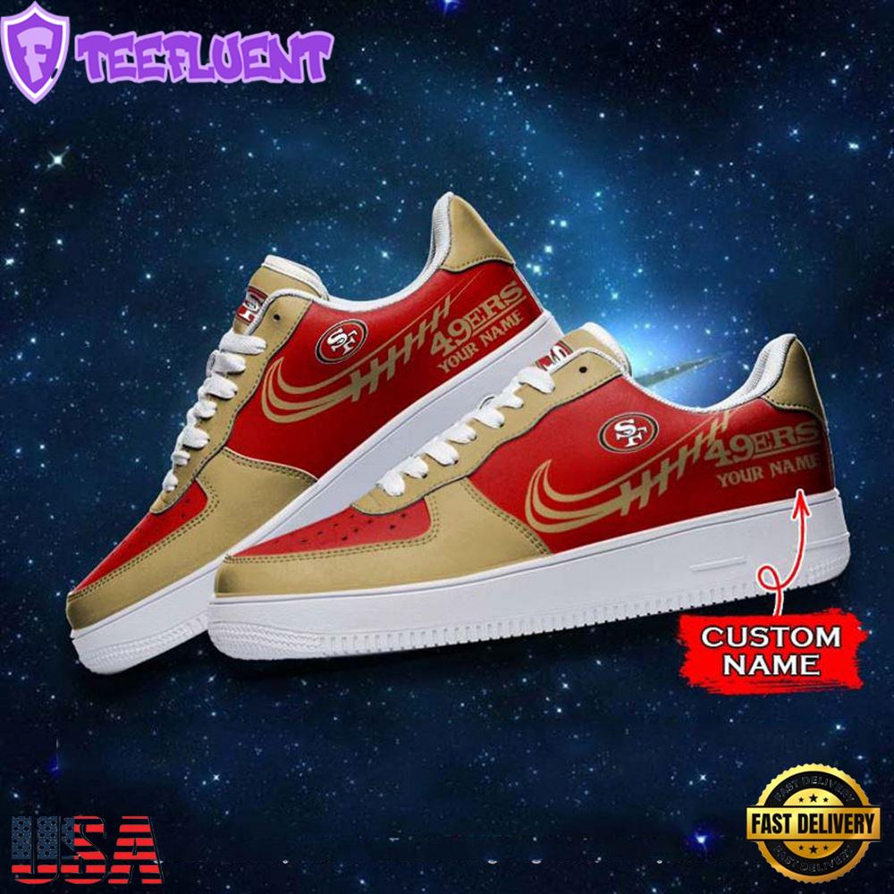 San Francisco 49Ers NFL Personalized Air Force Sneaker