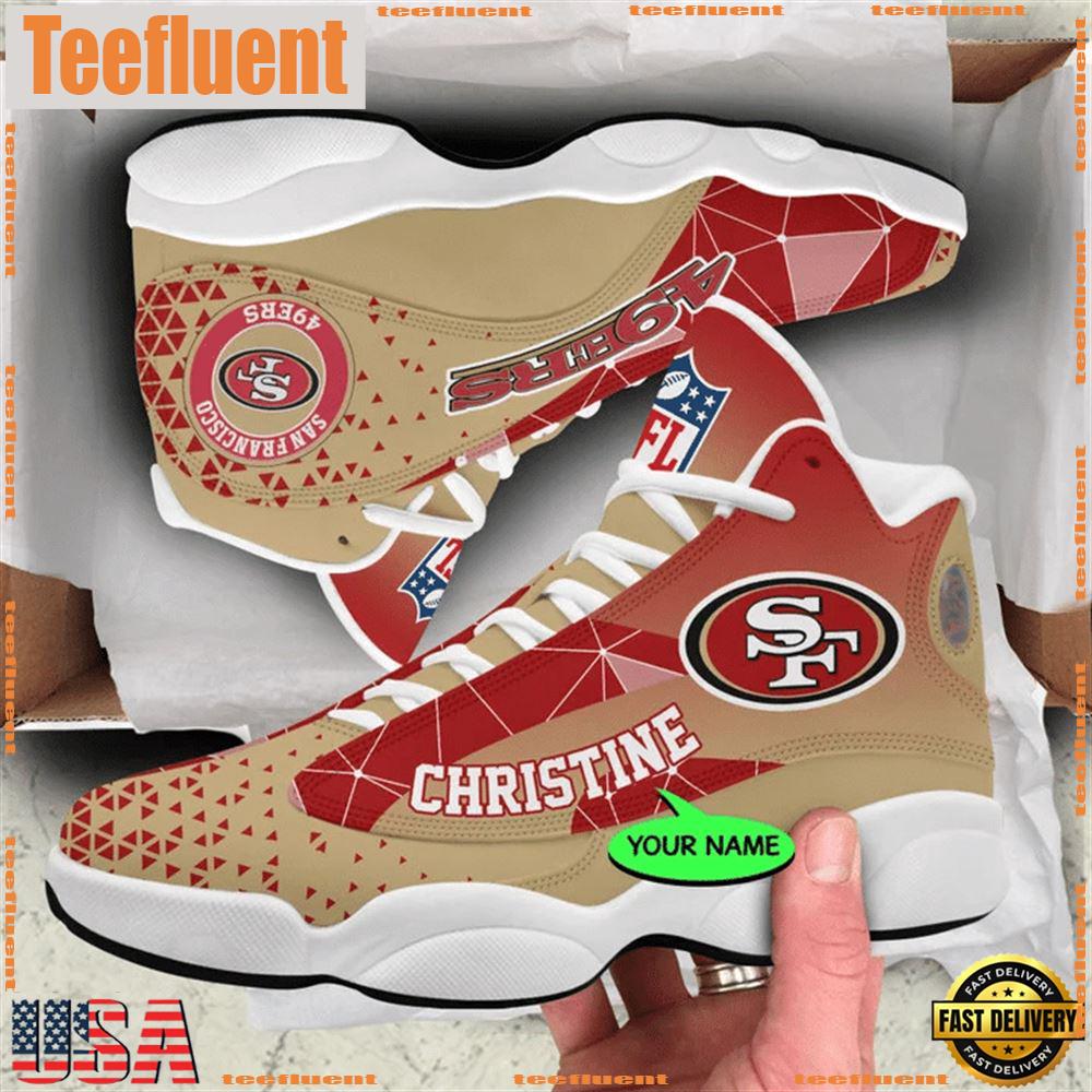 San Francisco 49ers NFL Personalized Jordan 13 Shoes