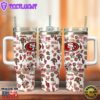 San Francisco 49ers NFL Sports Custom Stanley Quencher 40oz Stainless Steel Tumbler